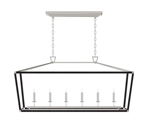 Darlana Large Rattan Wrapped Linear Chandelier