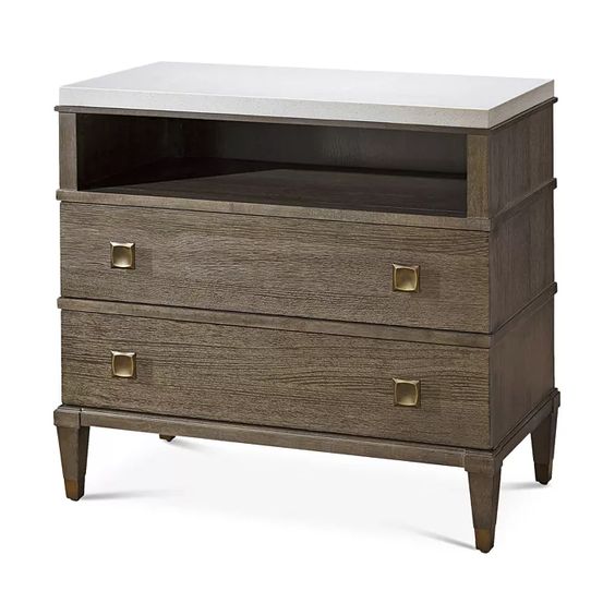 Leo Two-Drawer Nightstand