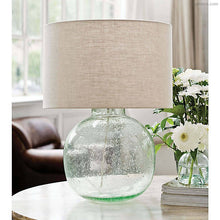 Load image into Gallery viewer, Seeded Recycled Glass Table Lamp by Regina Andrew
