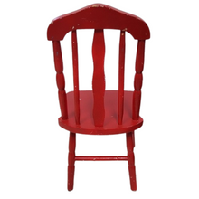 Load image into Gallery viewer, Vintage Red Wooden Child&#39;s Chair
