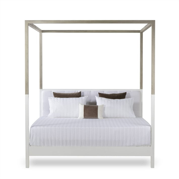 Lux Two Tone Lacqured Poster Bed - Queen