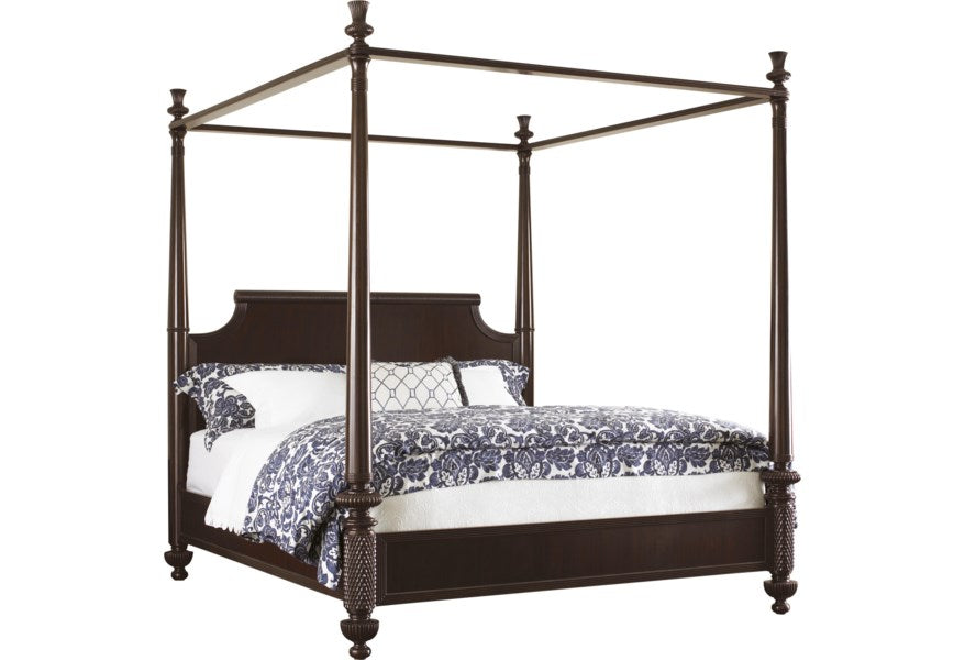 Royal Kahala Solid Wood Low Profile Canopy Bed
